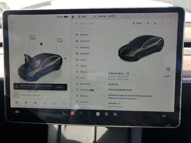 2022 TESLA MODEL 3 - 5YJ3E1EB3NF170764