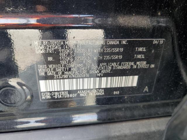 2019 TOYOTA RAV4 ADVEN - 2T3J1RFV7KC005916