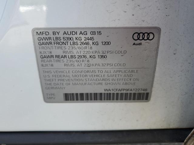 VIN WA1CFAFP9FA122746 2015 Audi Q5, Premium no.14