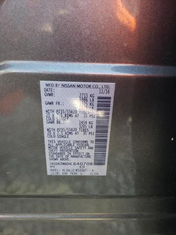 2017 NISSAN PATHFINDER - 5N1DR2MN0HC640708