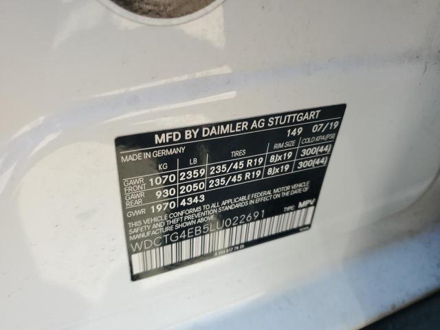 2020 MERCEDES-BENZ GLA 250 - WDCTG4EB5LU022691