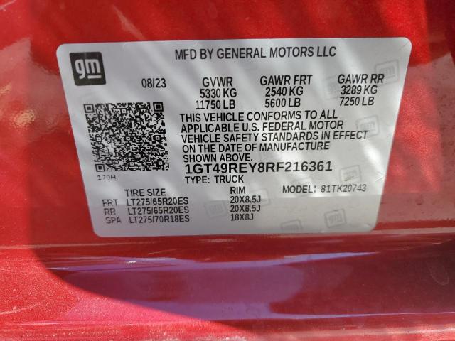 2024 GMC SIERRA K25 - 1GT49REY8RF216361
