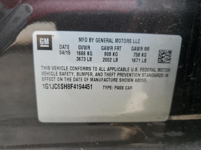 2015 CHEVROLET SONIC LT - 1G1JC6SH8F4194451