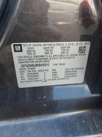 VIN 3GTU2WEJ0FG415310 2015 GMC Sierra, K1500 Denali no.12