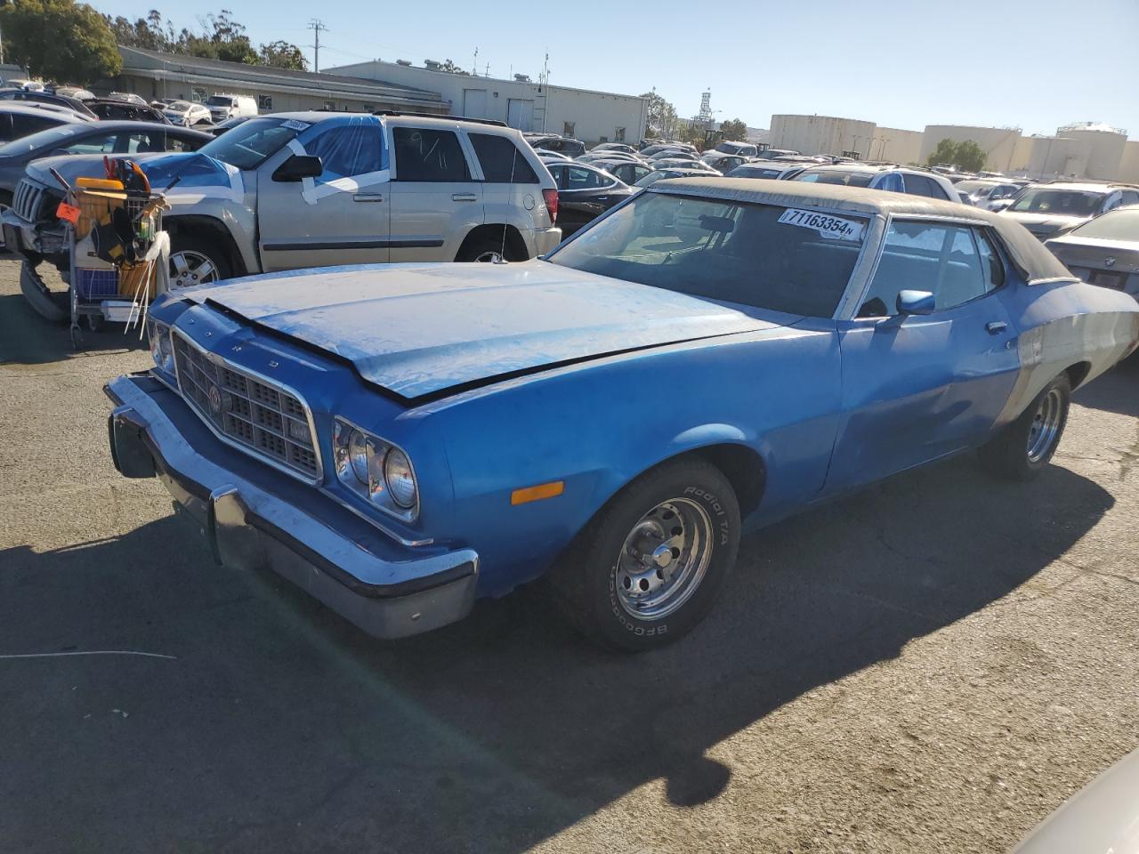 FORD TORINO GT 1973 blue   3A38H154831 photo #1