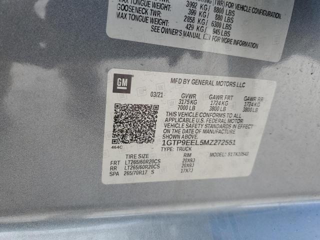 VIN 1GTP9EEL5MZ272551 2021 GMC Sierra, K1500 At4 no.12