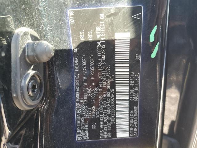 VIN 5TDYZ3DC9JS926426 2018 TOYOTA ALL MODELS no.14