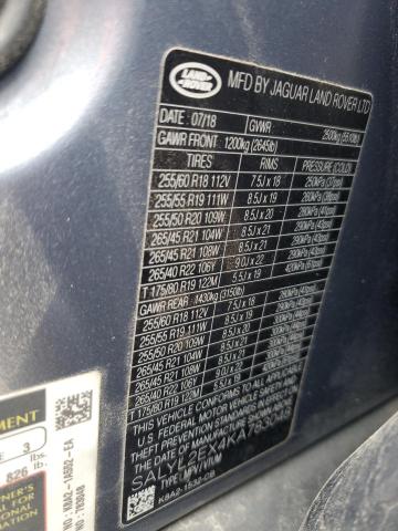 2019 LAND ROVER RANGE ROVE - SALYL2EX4KA783048
