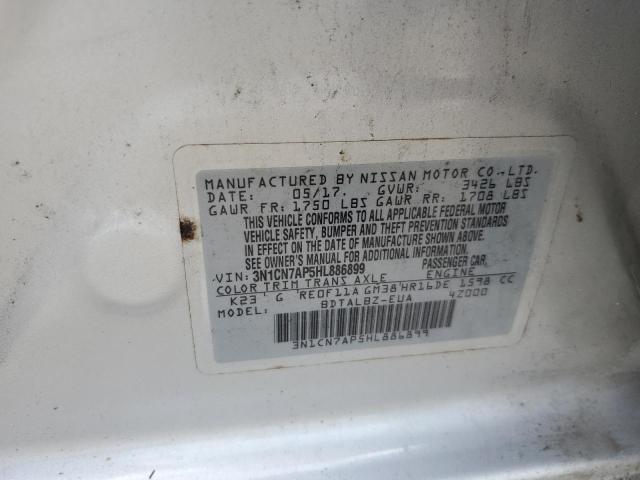 VIN 3N1CN7AP5HL886899 2017 Nissan Versa, S no.12