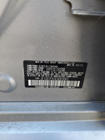 2014 SUBARU IMPREZA WR JF1GV7F63EG003063  71989384