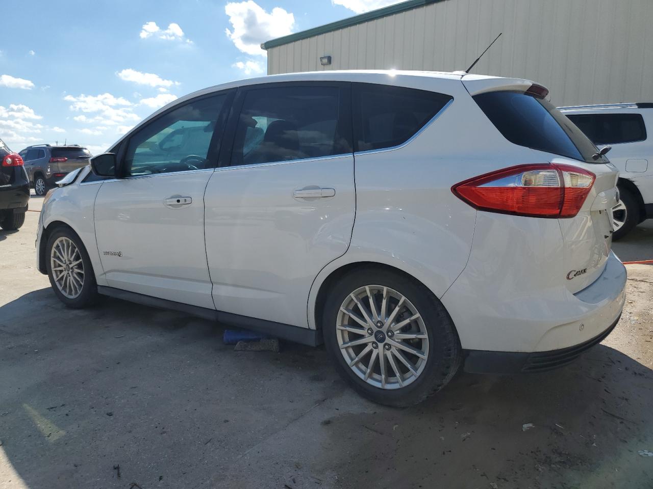 FORD C-MAX SEL 2013 white  hybrid engine 1FADP5BU4DL543081 photo #3