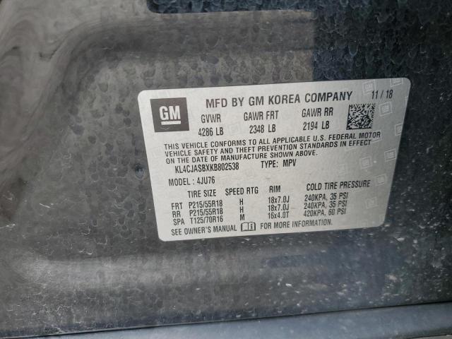 2019 BUICK ENCORE PRE - KL4CJASBXKB802538