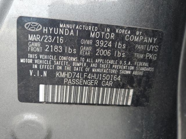 2017 HYUNDAI ELANTRA SE - KMHD74LF4HU150164
