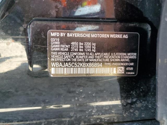 2019 BMW 530 I - WBAJA5C52KBX86894