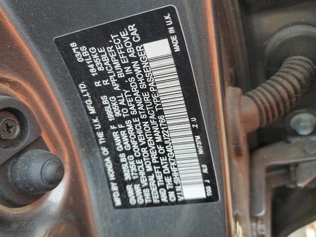 2018 HONDA CIVIC SPOR - SHHFK7G40JU221766