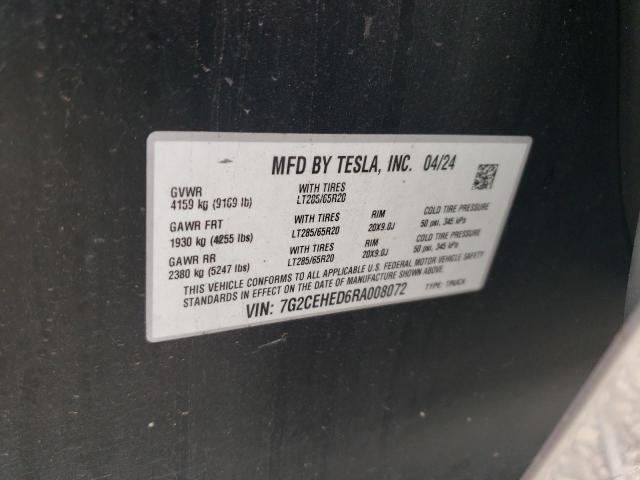 2024 TESLA CYBERTRUCK 7G2CEHED6RA008072