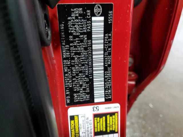 2019 TOYOTA CAMRY XSE - 4T1B61HK6KU300166