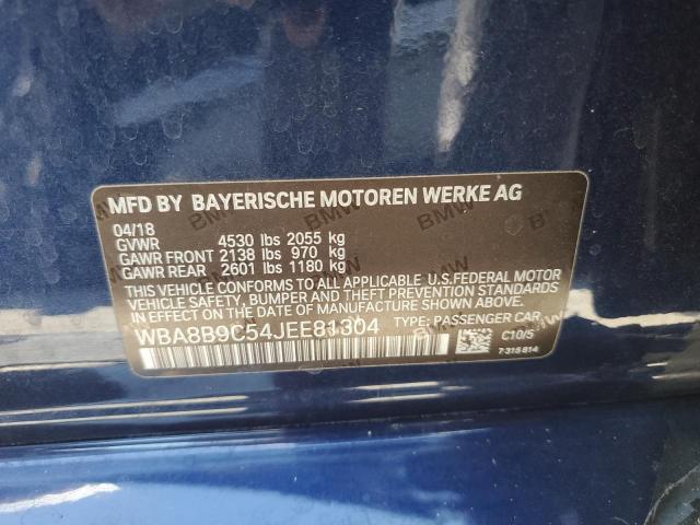 VIN WBA8B9C54JEE81304 2018 BMW 3 Series, 330 I no.12