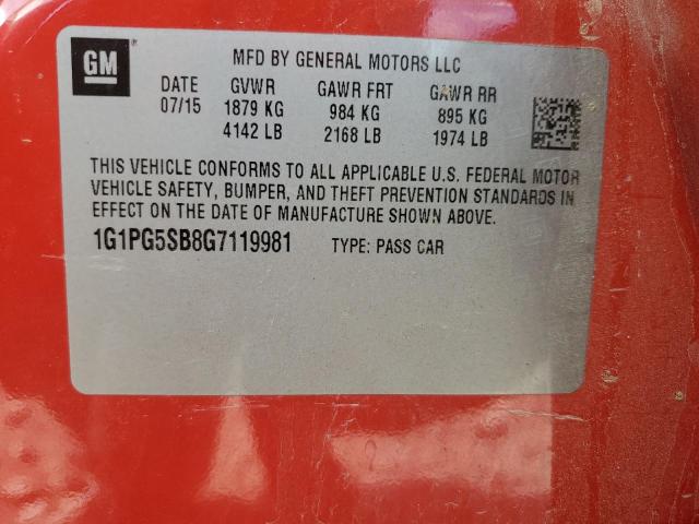 VIN 1G1PG5SB8G7119981 2016 Chevrolet Cruze, Ltz no.13