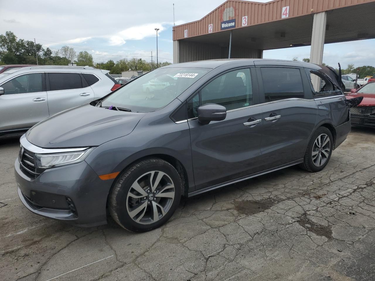 Lot #2955178951 2021 HONDA ODYSSEY TO