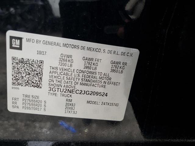 2018 GMC SIERRA K15 - 3GTU2NEC2JG209524