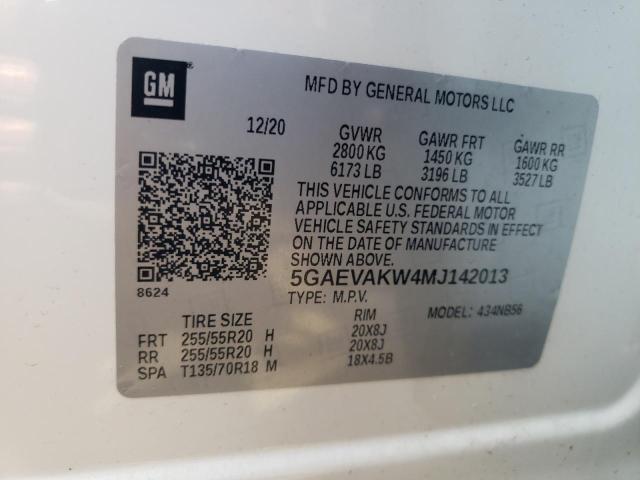 VIN 5GAEVAKW4MJ142013 2021 Buick Enclave, Essence no.13