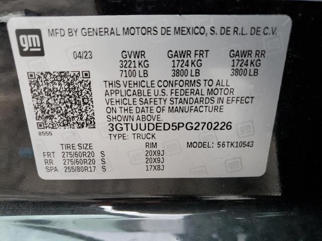 2023 GMC SIERRA K15 - 3GTUUDED5PG270226