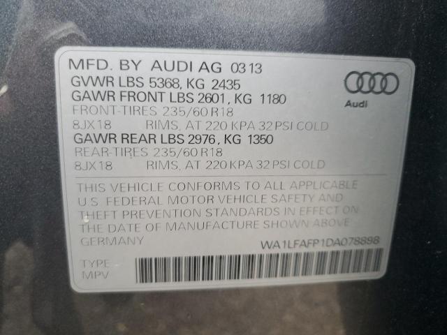 VIN WA1LFAFP1DA078898 2013 Audi Q5, Premium Plus no.13