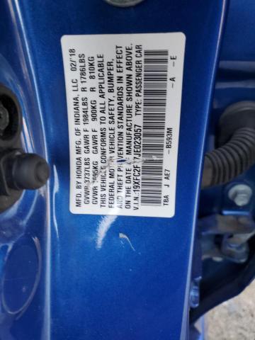 2018 HONDA CIVIC EX - 19XFC2F77JE023057