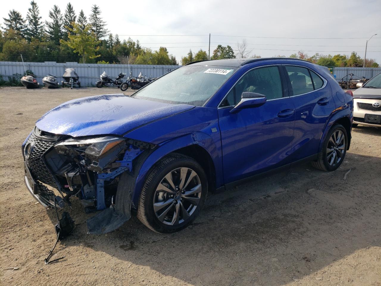 LEXUS UX 250H BA 2024 blue  hybrid engine JTHB9JBH6R2078841 photo #1