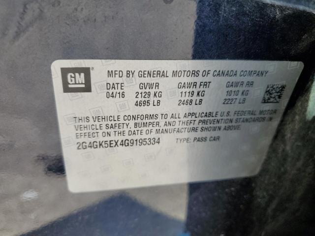 2016 BUICK REGAL 2G4GK5EX4G9195334