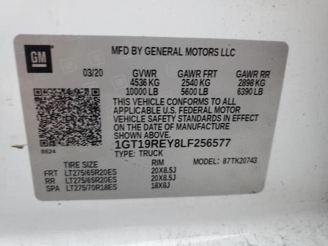 2020 GMC SIERRA K25 - 1GT19REY8LF256577