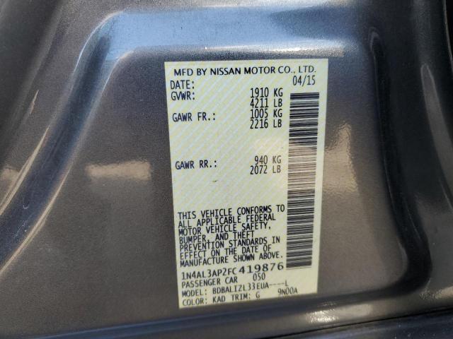 2015 NISSAN ALTIMA 2.5 - 1N4AL3AP2FC419876