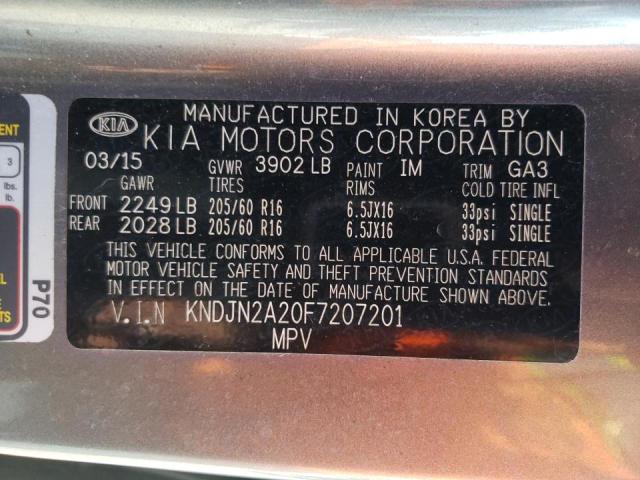 2015 KIA SOUL - KNDJN2A20F7207201