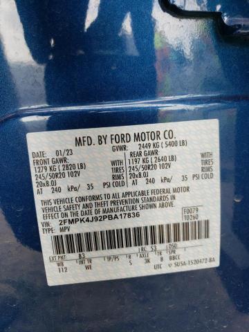 2023 FORD EDGE SEL - 2FMPK4J92PBA17836