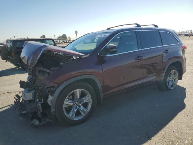 TOYOTA HIGHLANDER 2019 burgundy  gas 5TDDZRFH8KS917566 photo #1