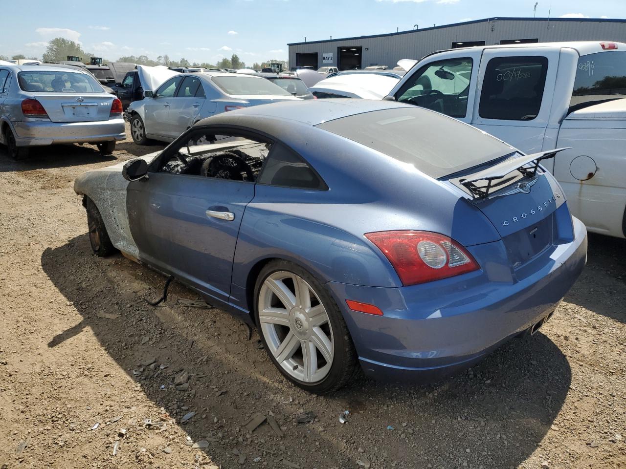 CHRYSLER CROSSFIRE 2005 blue  gas 1C3AN69L05X035887 photo #3