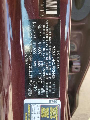 2017 KIA FORTE LX - 3KPFK4A7XHE150224