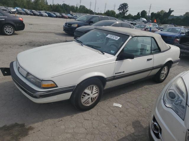 PONTIAC SUNBIRD LE 1990 white  gas 1G2JB34K3L7601043 photo #1