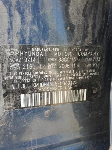 2015 HYUNDAI ELANTRA SE - KMHDH4AE6FU389123