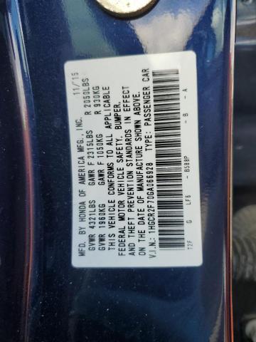 2016 HONDA ACCORD EX - 1HGCR2F70GA066928