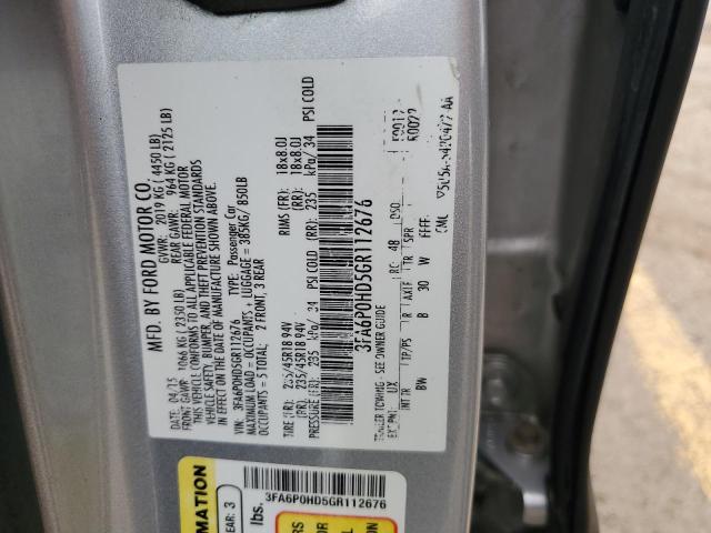 VIN 3FA6P0HD5GR112676 2016 Ford Fusion, SE no.12