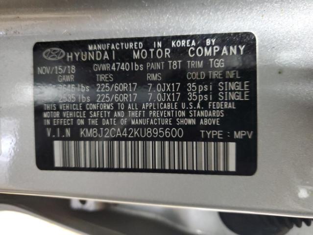 2019 HYUNDAI TUCSON SE - KM8J2CA42KU895600