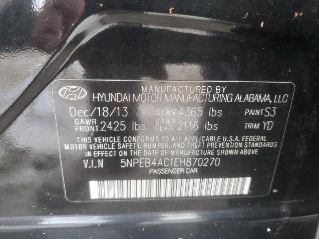 VIN 5NPEB4AC1EH870270 2014 Hyundai Sonata, Gls no.13