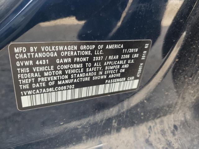 2020 VOLKSWAGEN PASSAT SEL - 1VWCA7A36LC005702