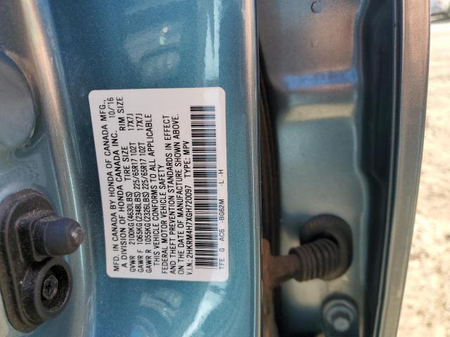 2016 HONDA CR-V EXL - 2HKRM4H7XGH720097