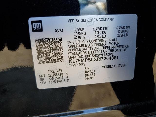 2024 CHEVROLET TRAILBLAZE - KL79MPSLXRB204881