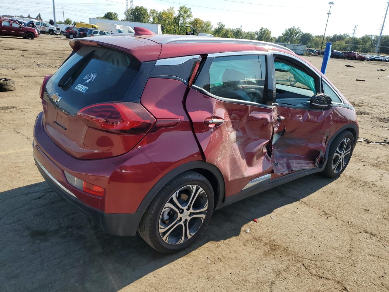 CHEVROLET BOLT EV PR 2020 red  electric 1G1FZ6S01L4118659 photo #4