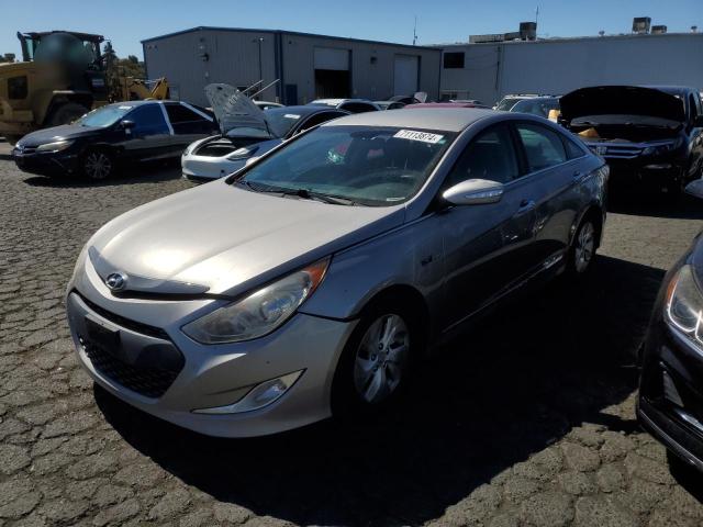 HYUNDAI SONATA HYB 2013 silver sedan 4d hybrid engine KMHEC4A42DA070374 photo #1