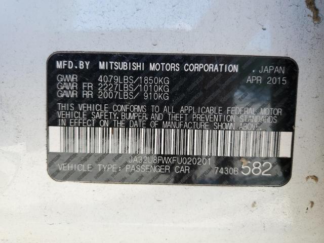 2015 MITSUBISHI LANCER GT JA32U8FWXFU020201
